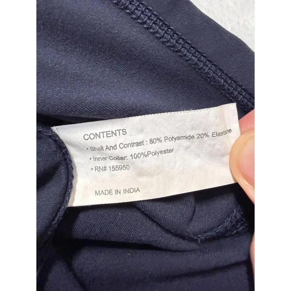 Greyson Pullover Caves‎ Golf Club Performance Quarter Zip Stretch Medium Blue